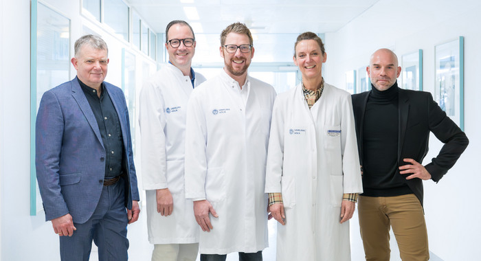 Gruppenbild mit Projektverantwortlichen der Studie