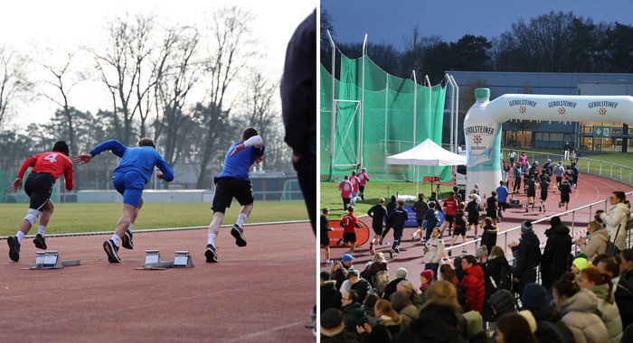 Sprint und Ausdauerlauf im Rahmen des Eignungstests